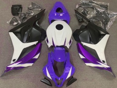 2009-2012 Gloss Purple White and Violet Honda CBR600RR Motorcycle Fairing