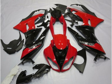 2009-2012 Gloss Red and Black Kawasaki ZX6R Motorcycle Fairing