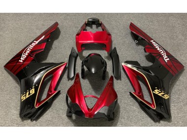 2009-2012 Gloss Red and Black Triumph Daytona 675 Motorcycle Fairing