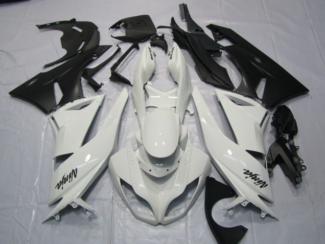 2009-2012 Gloss White Kawasaki ZX6R Motorcycle Fairing