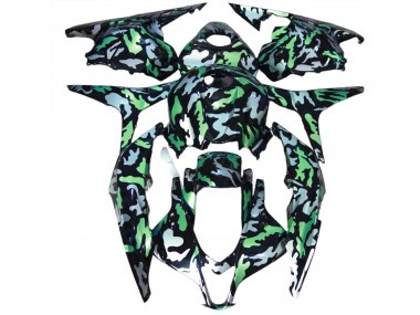 2009-2012 Green Snow Camo Honda CBR600RR Motorcycle Fairing