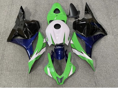 2009-2012 Green and White Honda CBR600RR Motorcycle Fairing