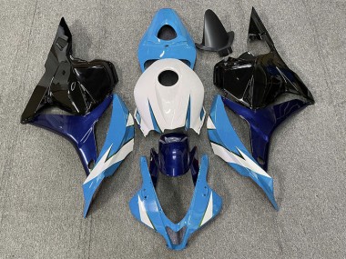 2009-2012 Light Blue and White Honda CBR600RR Motorcycle Fairing