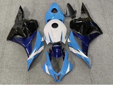 2009-2012 Light Blue and White Honda CBR600RR Motorcycle Fairing