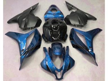 2009-2012 Light Blue with Black Honda CBR600RR Motorcycle Fairing