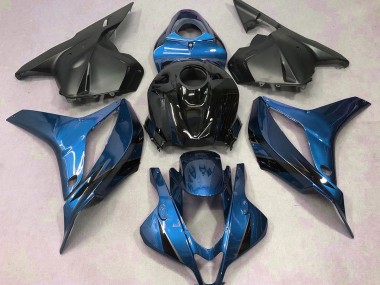 2009-2012 Light Blue with Black Honda CBR600RR Motorcycle Fairing
