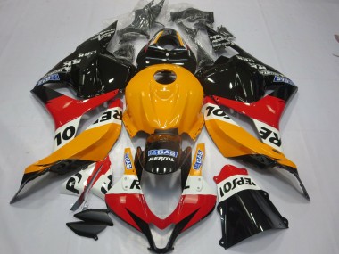 2009-2012 Light Orange Repsol Honda CBR600RR Motorcycle Fairing