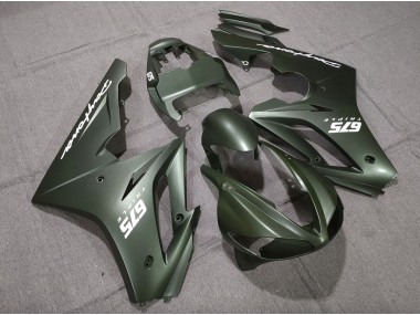 2009-2012 Matte Green White Triumph Daytona 675 Motorcycle Fairing