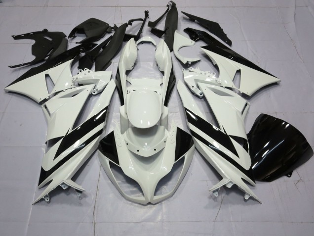 2009-2012 Special White Black Kawasaki ZX6R Motorcycle Fairing 2009-2012 Special White Black Kawasaki ZX6R Motorcycle Fairing