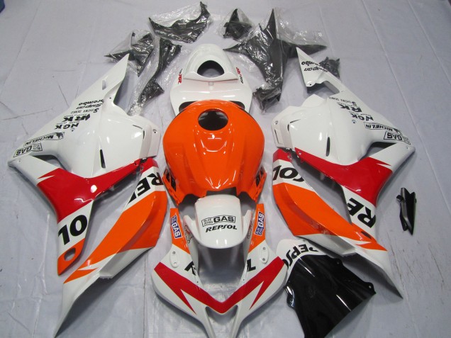 2009-2012 White and Red Repsol Honda CBR600RR Motorcycle Fairing 2009-2012 White and Red Repsol Honda CBR600RR Motorcycle Fairing
