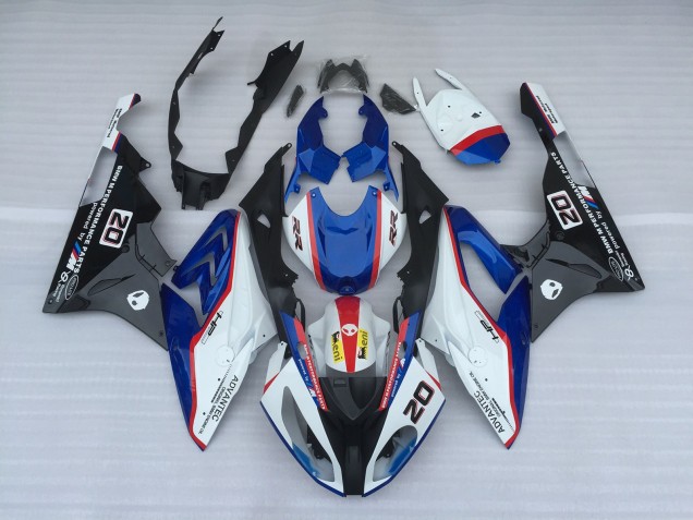 2009-2014 Alien Blue and White BMW S1000RR Motorcycle Fairing 2009-2014 Alien Blue and White BMW S1000RR Motorcycle Fairing