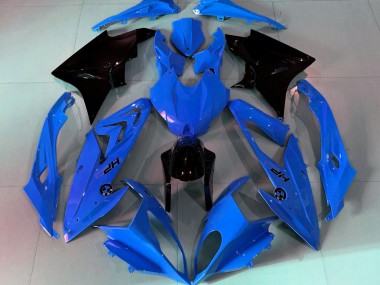2009-2014 Alien Blue and White BMW S1000RR Motorcycle Fairing