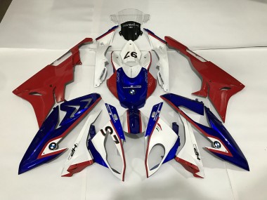 2009-2014 Alien Blue and White BMW S1000RR Motorcycle Fairing
