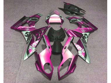 2009-2014 Alien Blue and White BMW S1000RR Motorcycle Fairing