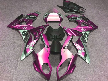 2009-2014 Alien Blue and White BMW S1000RR Motorcycle Fairing