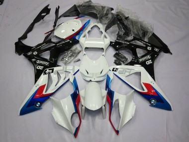 2009-2014 Alien Blue and White BMW S1000RR Motorcycle Fairing