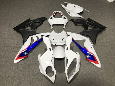 2009-2014 Alien Blue and White BMW S1000RR Motorcycle Fairing
