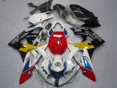 2009-2014 Alien Blue and White BMW S1000RR Motorcycle Fairing