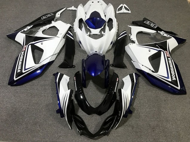 2009-2016 Blue Black and White Suzuki GSXR 1000 Motorcycle Fairing 2009-2016 Blue Black and White Suzuki GSXR 1000 Motorcycle Fairing