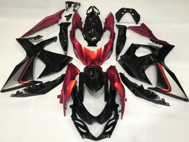2009-2016 Burnt Orange and Black Suzuki GSXR 1000 Motorcycle Fairing