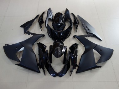 2009-2016 Matte Black and Gloss Black Suzuki GSXR 1000 Motorcycle Fairing