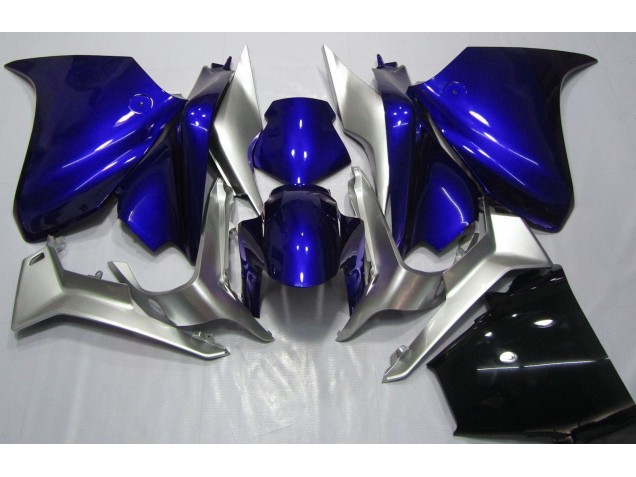 2010-2013 Deep Blue and Silver Honda VFR1200 Motorcycle Fairing 2010-2013 Deep Blue and Silver Honda VFR1200 Motorcycle Fairing