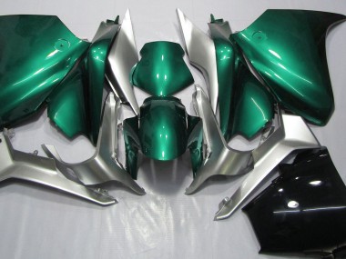 2010-2013 Seafoam Green and Silver Honda VFR1200 Motorcycle Fairing