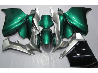 2010-2013 Seafoam Green and Silver Honda VFR1200 Motorcycle Fairing