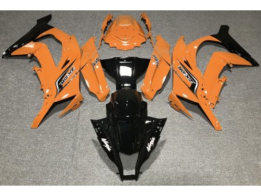 2011-2015 Gloss Orange & Logos Kawasaki ZX10R Motorcycle Fairing
