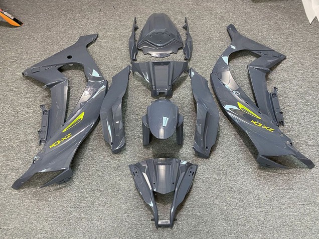 2011-2015 Nardo Grey & Yellow Kawasaki ZX10R Motorcycle Fairing