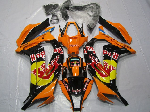 2011-2015 Orange Red bull Kawasaki ZX10R Motorcycle Fairing