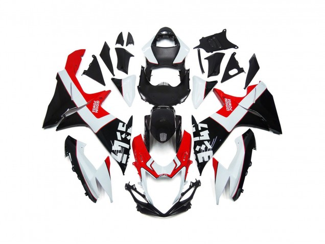 2011-2024 Custom Red and Black with Logos Suzuki GSXR 600-750 Motorcycle Fairing 2011-2024 Custom Red and Black with Logos Suzuki GSXR 600-750 Motorcycle Fairing