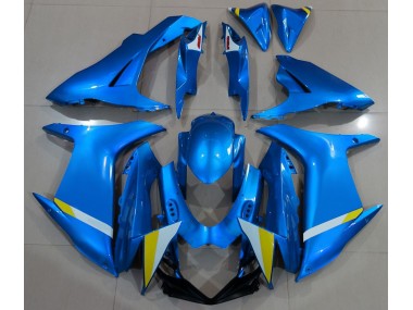 2011-2024 Full Gloss Light Blue Suzuki GSXR 600-750 Motorcycle Fairing