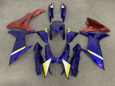 2011-2024 Gloss Blue and Red Suzuki GSXR 600-750 Motorcycle Fairing