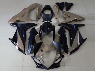 2011-2024 Gloss Brown and Black Suzuki GSXR 600-750 Motorcycle Fairing