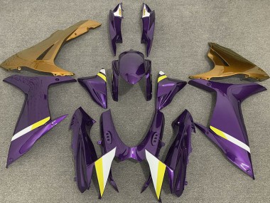 2011-2024 Gloss Purple and Gold Suzuki GSXR 600-750 Motorcycle Fairing