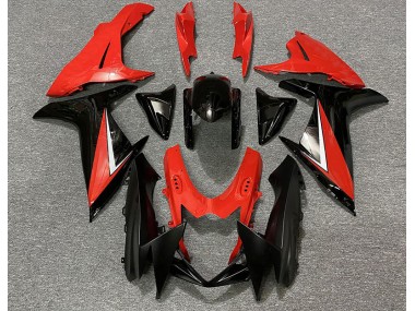 2011-2024 Gloss Red and Black Suzuki GSXR 600-750 Motorcycle Fairing