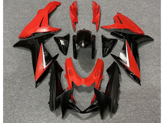 2011-2024 Gloss Red and Black Suzuki GSXR 600-750 Motorcycle Fairing 2011-2024 Gloss Red and Black Suzuki GSXR 600-750 Motorcycle Fairing
