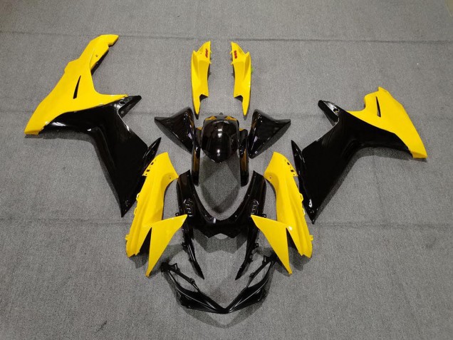 2011-2024 Gloss Yellow and Black Suzuki GSXR 600-750 Motorcycle Fairing 2011-2024 Gloss Yellow and Black Suzuki GSXR 600-750 Motorcycle Fairing