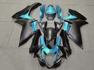 2011-2024 Light Blue and Matte Black Suzuki GSXR 600-750 Motorcycle Fairing