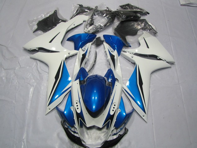 2011-2024 Light Blue and White Suzuki GSXR 600-750 Motorcycle Fairing 2011-2024 Light Blue and White Suzuki GSXR 600-750 Motorcycle Fairing