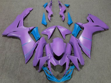 2011-2024 Matte Purple & Blue Suzuki GSXR 600-750 Motorcycle Fairing