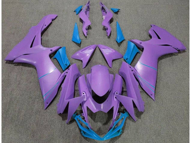 2011-2024 Matte Purple & Blue Suzuki GSXR 600-750 Motorcycle Fairing 2011-2024 Matte Purple & Blue Suzuki GSXR 600-750 Motorcycle Fairing