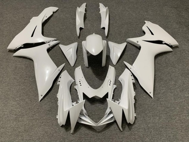 2011-2024 Pearl White Suzuki GSXR 600-750 Motorcycle Fairing 2011-2024 Pearl White Suzuki GSXR 600-750 Motorcycle Fairing