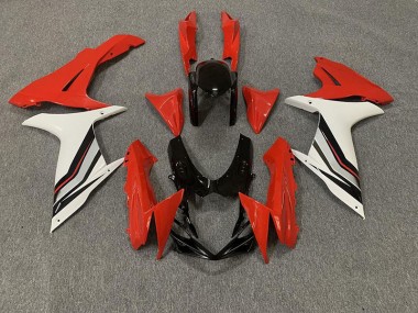 2011-2024 Red and Gloss White Style Suzuki GSXR 600-750 Motorcycle Fairing