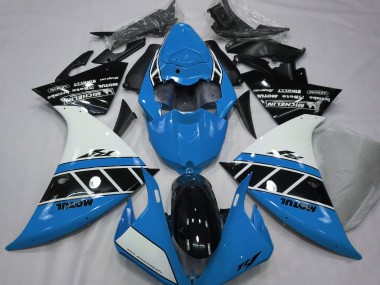 2012-2014 Gloss Light Blue White and Black Yamaha R1 Motorcycle Fairing