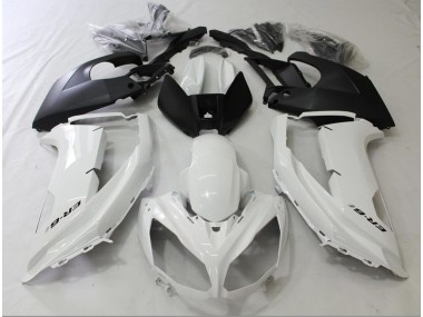 2012-2016 Black and White Kawasaki Ninja 650R Motorcycle Fairing