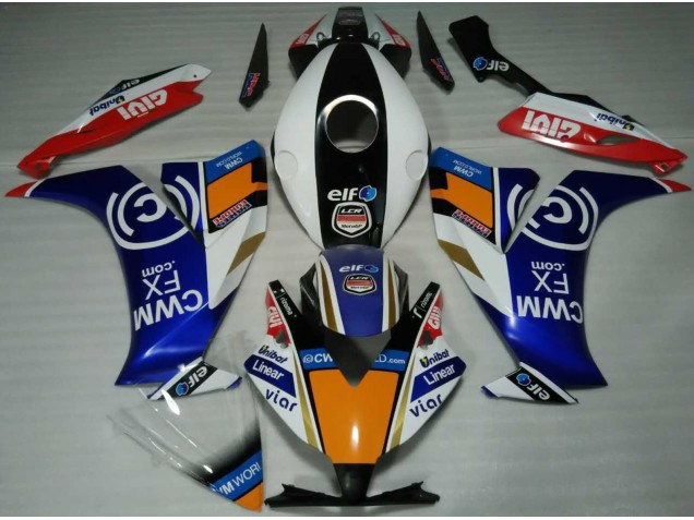 2012-2016 Elf Blue and Orange Honda CBR1000RR Motorcycle Fairing 2012-2016 Elf Blue and Orange Honda CBR1000RR Motorcycle Fairing