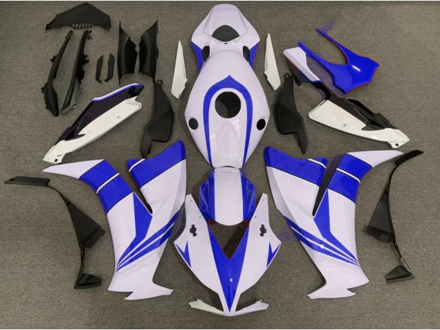 2012-2016 Gloss Blue and White Honda CBR1000RR Motorcycle Fairing 2012-2016 Gloss Blue and White Honda CBR1000RR Motorcycle Fairing