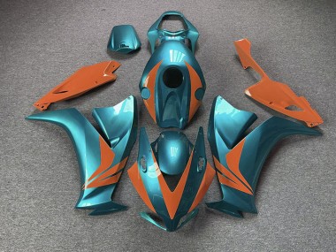 2012-2016 Gloss Cyan and Orange Honda CBR1000RR Motorcycle Fairing